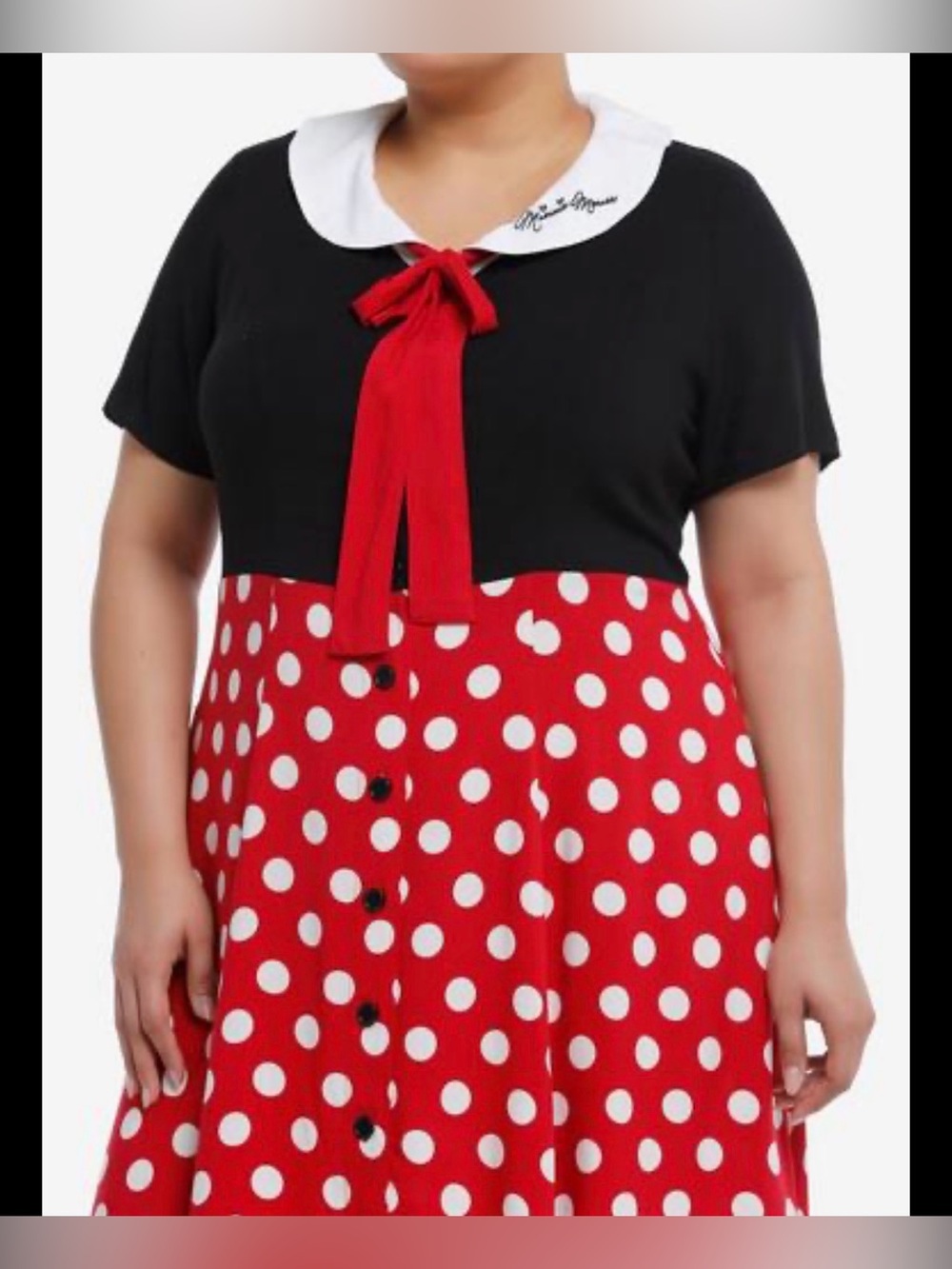 Disney Minnie Mouse Polka Dot Retro Dress Plus Size 4 (24-26)